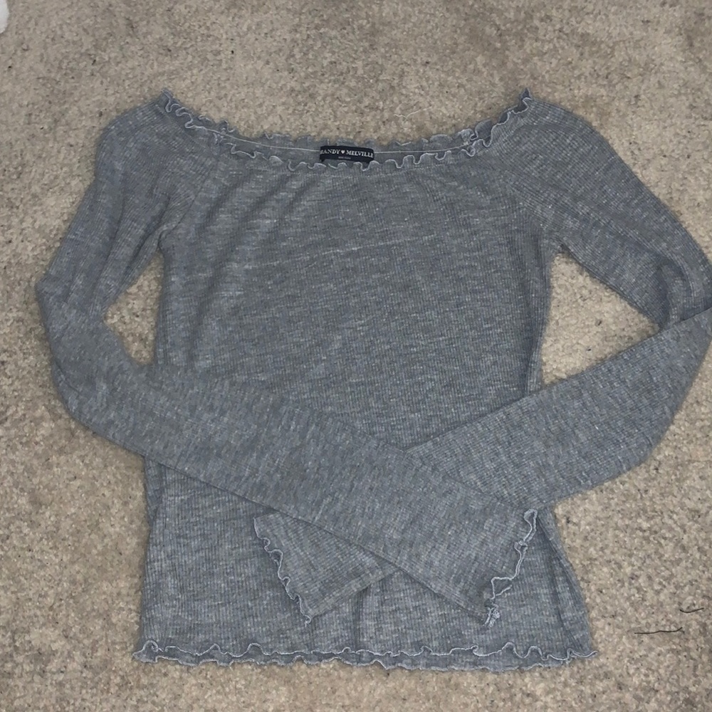 off the shoulder brandy melville top